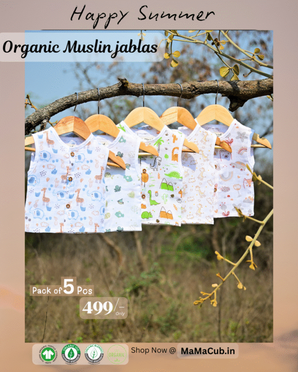 Muslin Jablas pack 5pcs